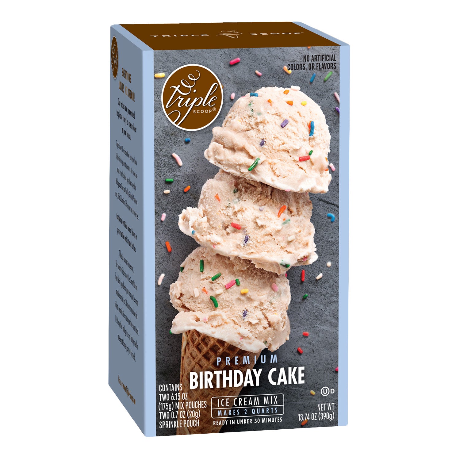 Triple Scoop Birthday Cake 