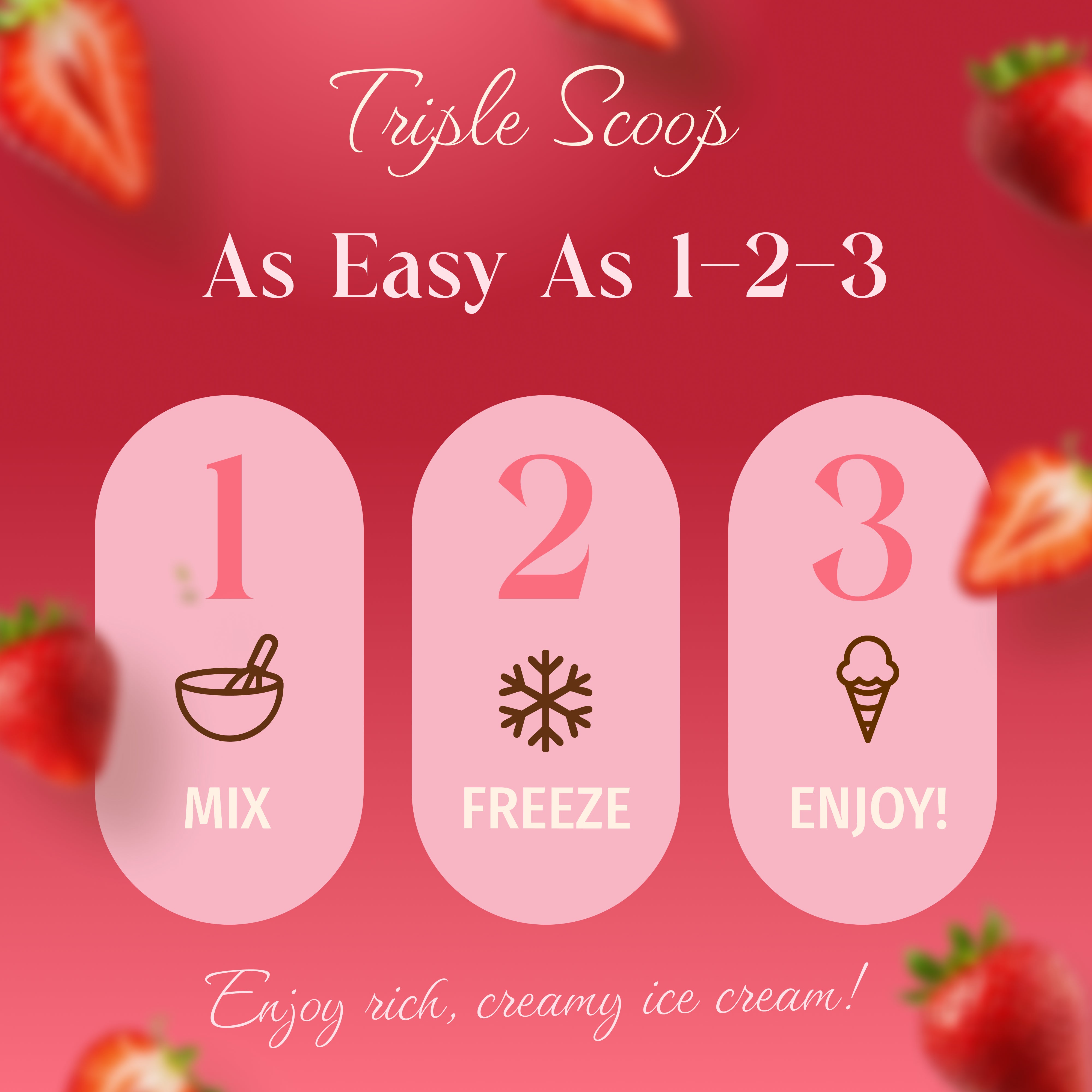 Strawberry Ice Cream Mix